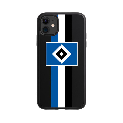 Apple iPhone 11 Base Case HSV Streifen - Blau-Weiß-Schwarz - ohne Hintergrund