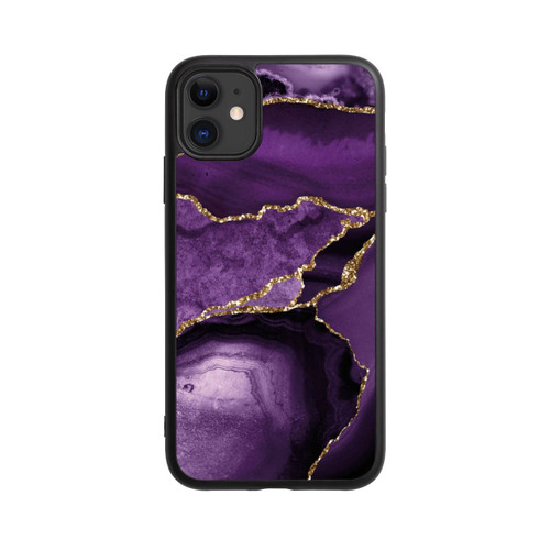 Apple iPhone 11 Base Case Lila Marmor Landschaft