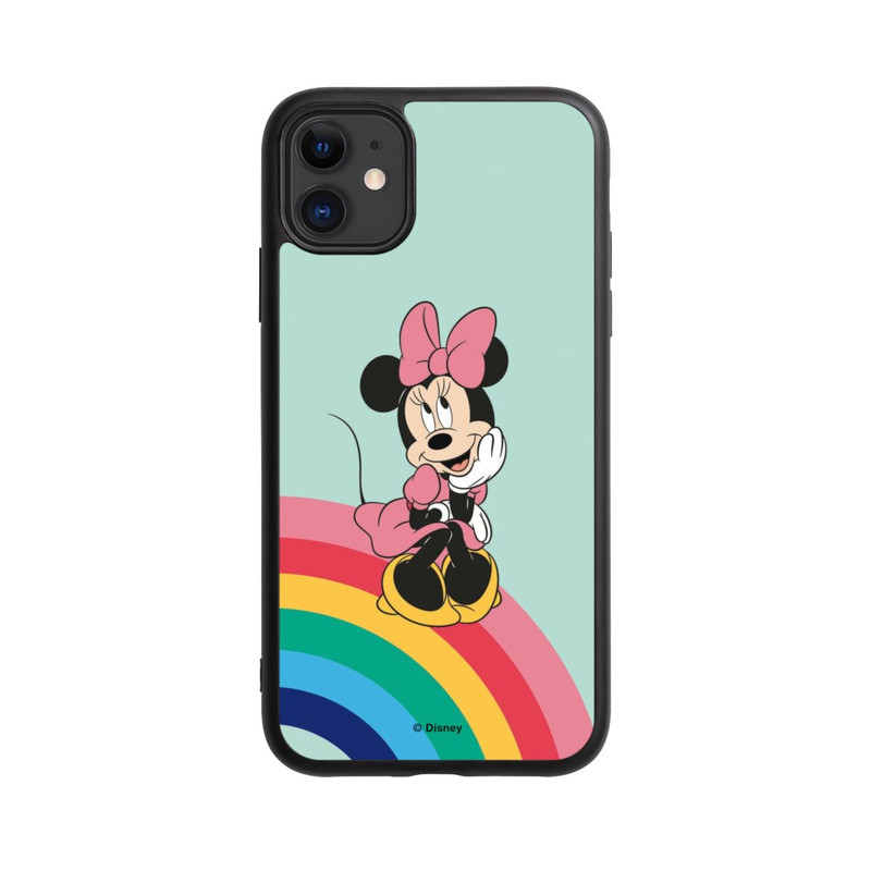 iPhone 11 Base Case Minnie Regenbogen Portrait