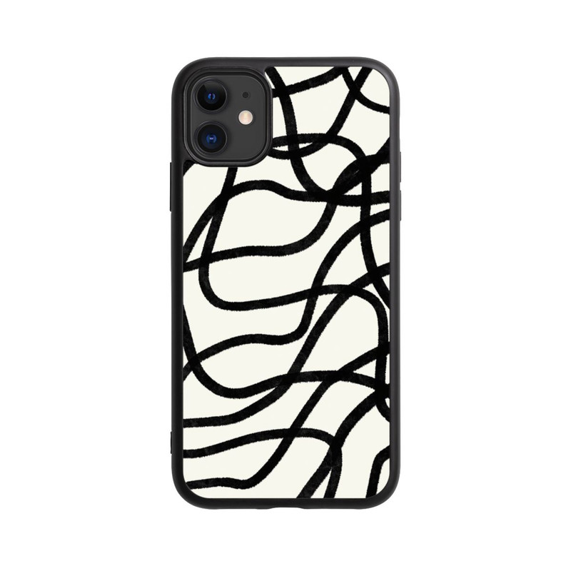 iPhone 11 Base Case Schwarze Linien