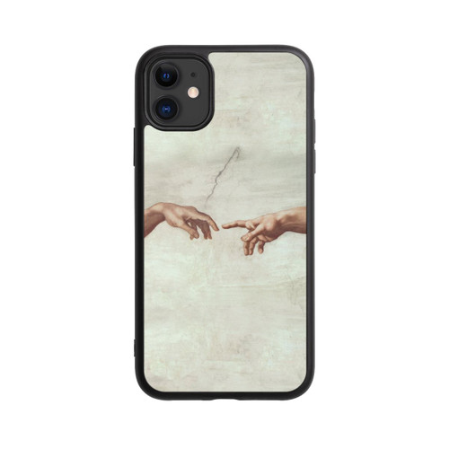 Apple iPhone 11 Base Case Die Hände von Gott und Adam von Michelangelo Buonarroti