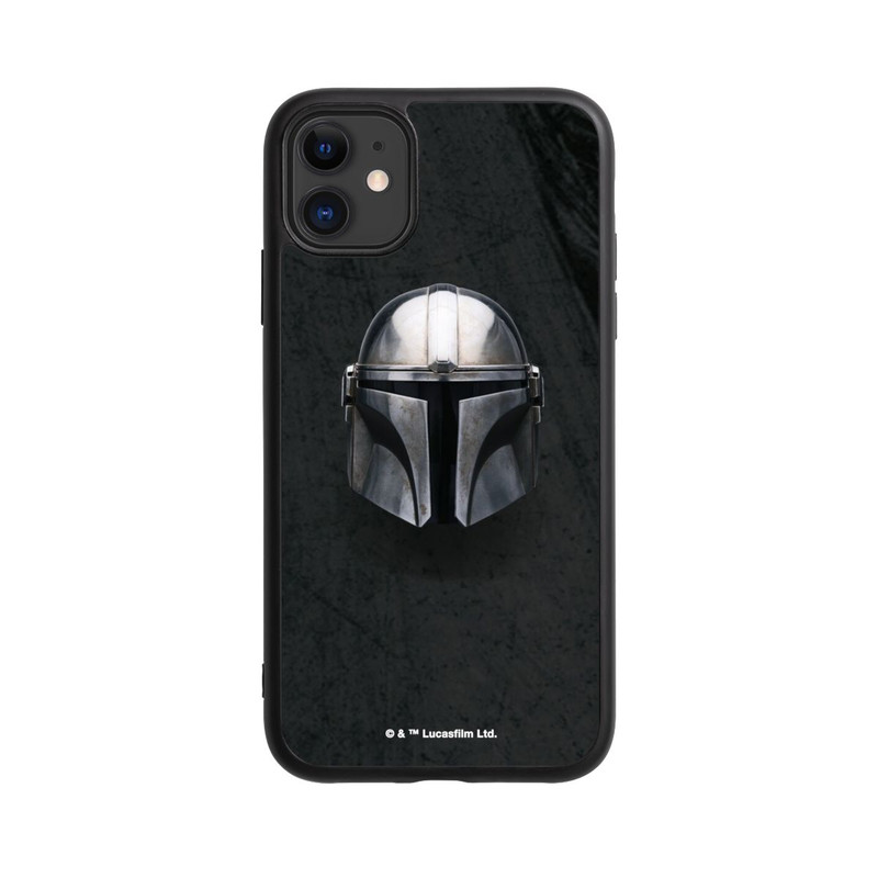 iPhone 11 Base Case Schwarzer Mandalorianer Helm