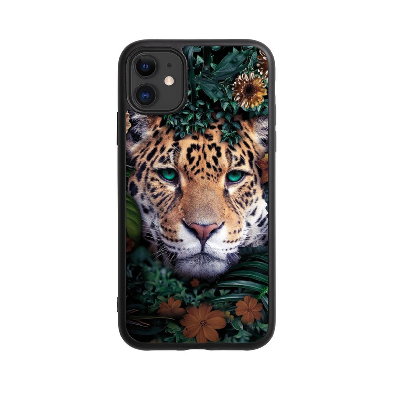 iPhone 11 Base Case Jaguar im Dschunglegrün