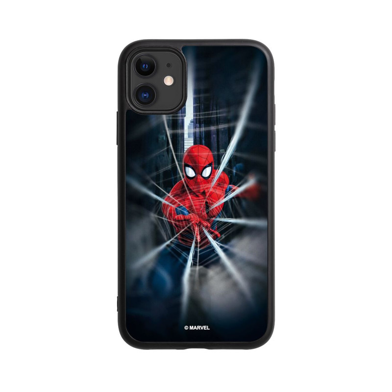 iPhone 11 Base Case Spider-Man Webs In Action