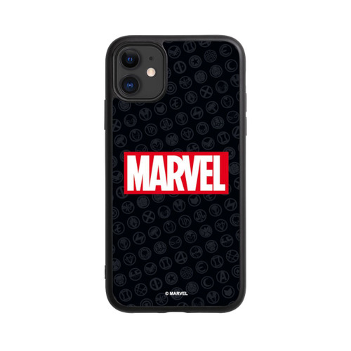 Apple iPhone 11 Base Case Marvel Logo Black Red 