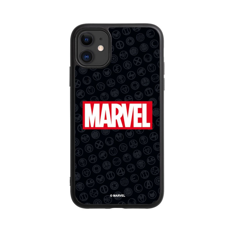 iPhone 11 Base Case Marvel Logo Black Red 