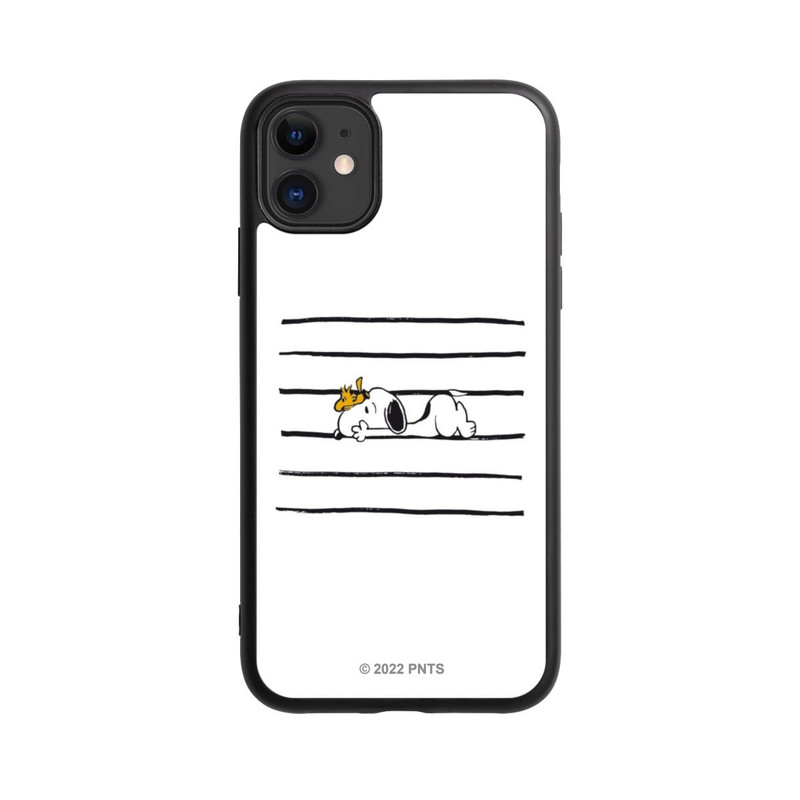 iPhone 11 Base Case Snoopy Woodstock Streifen