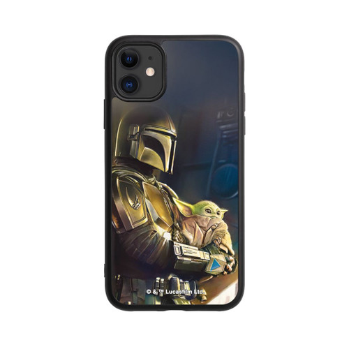 Apple iPhone 11 Base Case Mandalorianer und Grogu im Schiff