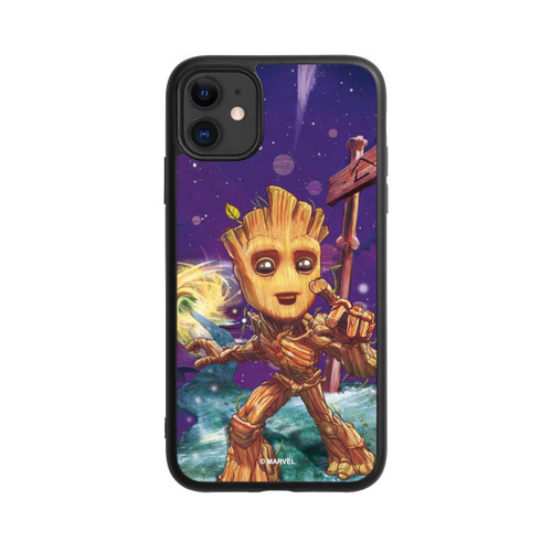Apple iPhone 11 Base Case Baby Groot Galaxy Touch