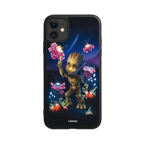 Apple iPhone 11 Base Case Baby Groot Blumen