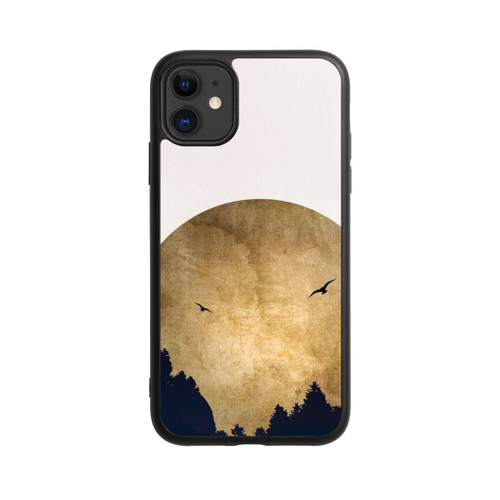 Apple iPhone 11 Base Case Zwei Vögel vor Mond