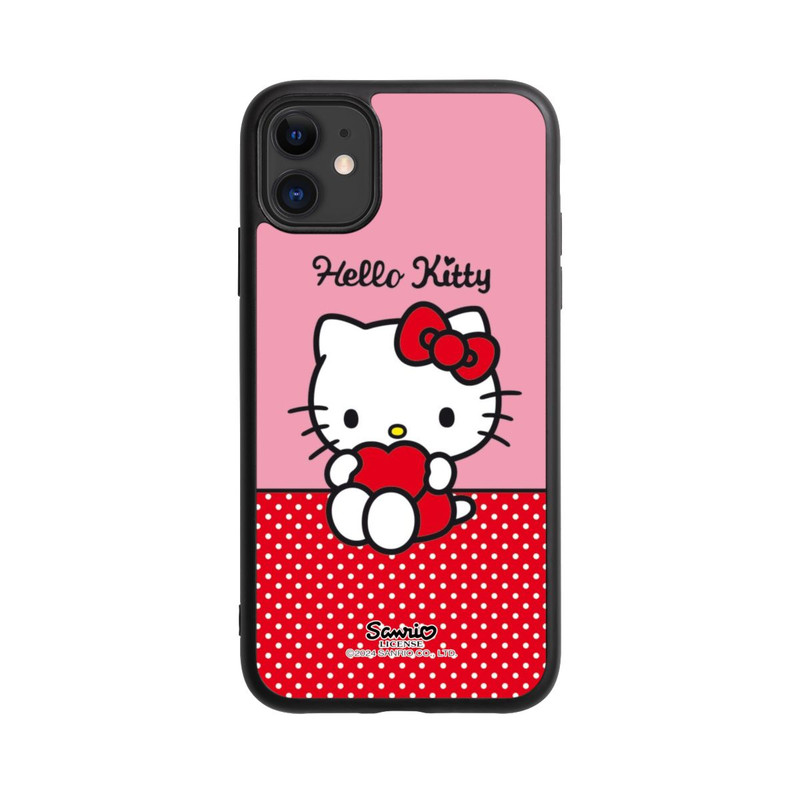 iPhone 11 Base Case Hello Kitty sitzend mit Herz