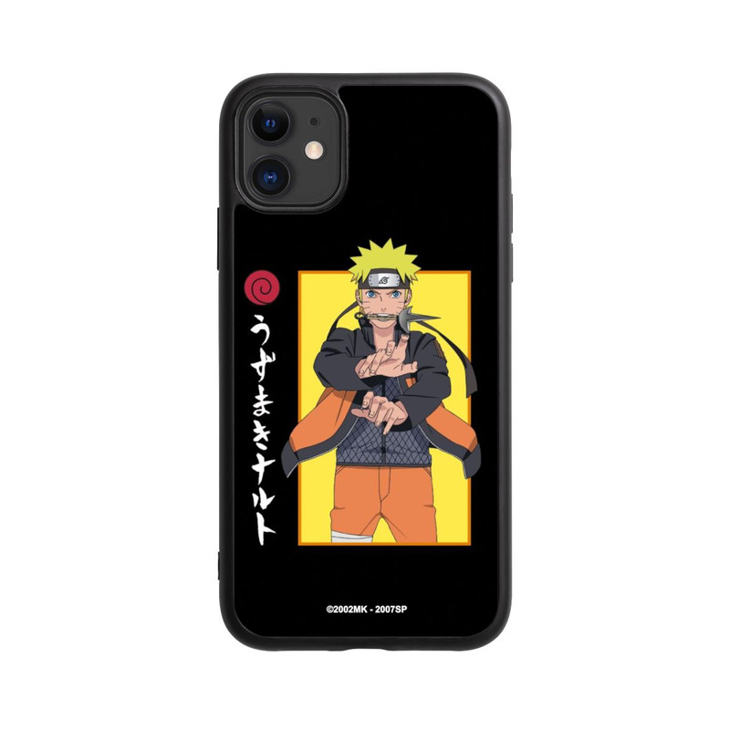 iPhone 11 Base Case Naruto Kampfposition Schwarz