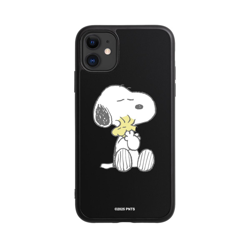 iPhone 11 Base Case Snoopy And Woodstock Cuddling transparent