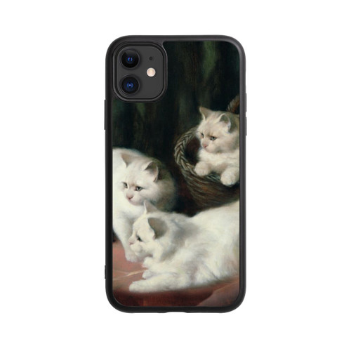 Apple iPhone 11 Base Case Three White Angora Kittens