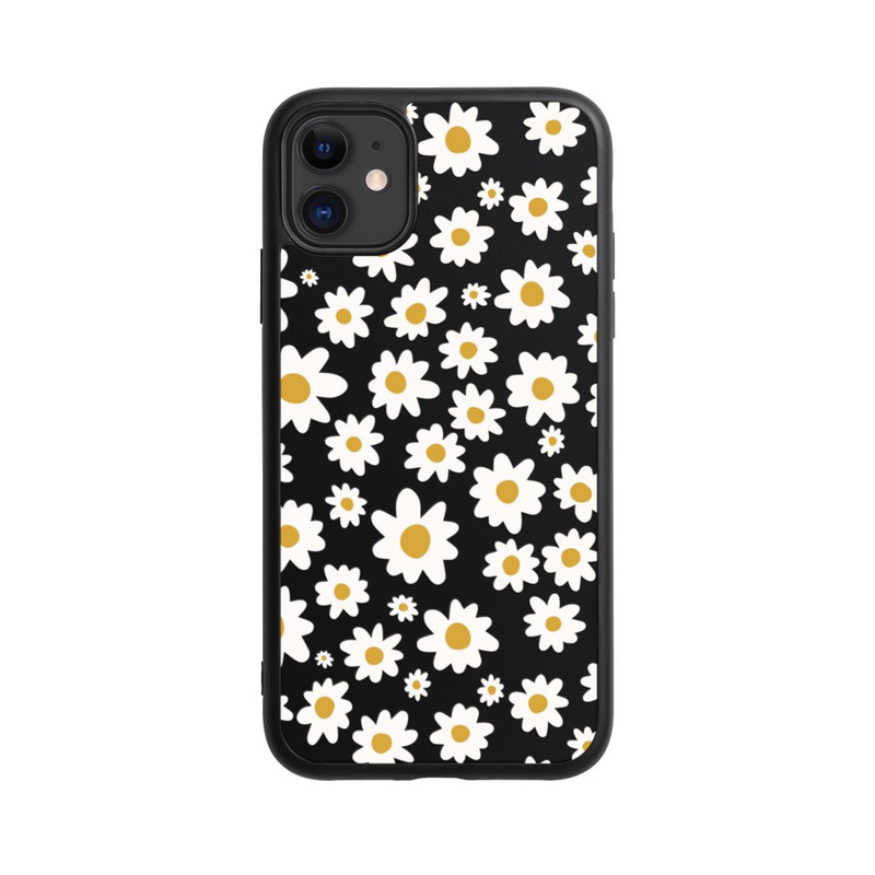 iPhone 11 Base Case Daisy Flower Seamless Pattern Transparent
