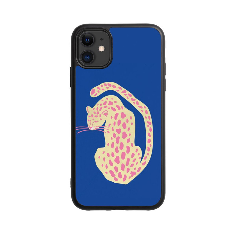iPhone 11 Base Case Blue Pink Cat