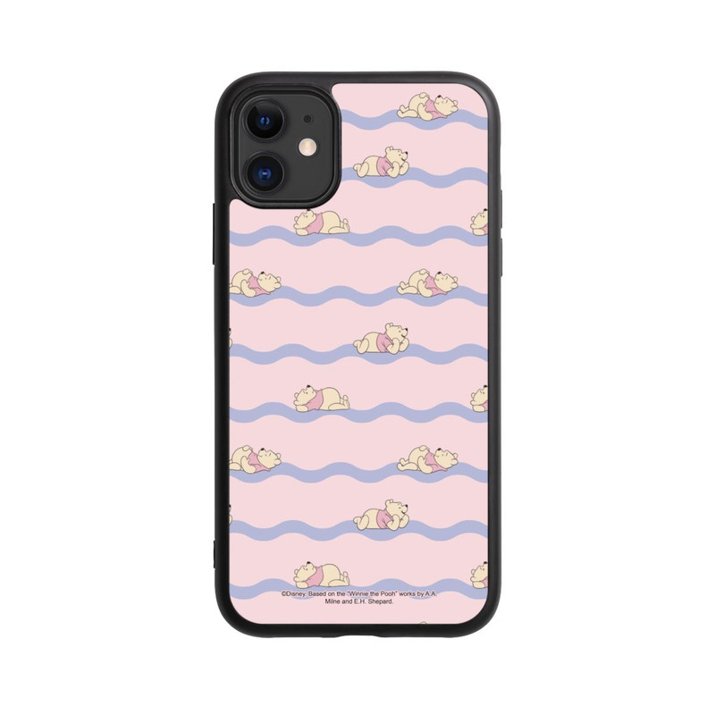 iPhone 11 Base Case Winnie the Pooh Pink Waves