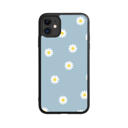 Apple iPhone 11 Base Case Gänseblümchen Muster Blau