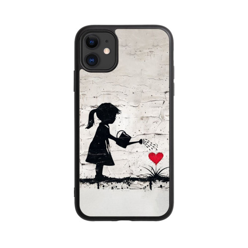 Apple iPhone 11 Base Case Girl Watering Bunch of Flowers 