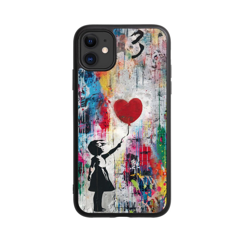iPhone 11 Base Case Balloon Girl Colorful