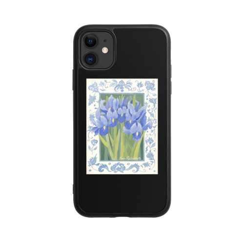Apple iPhone 11 Base Case Blue Iris, by Jennifer Abbott