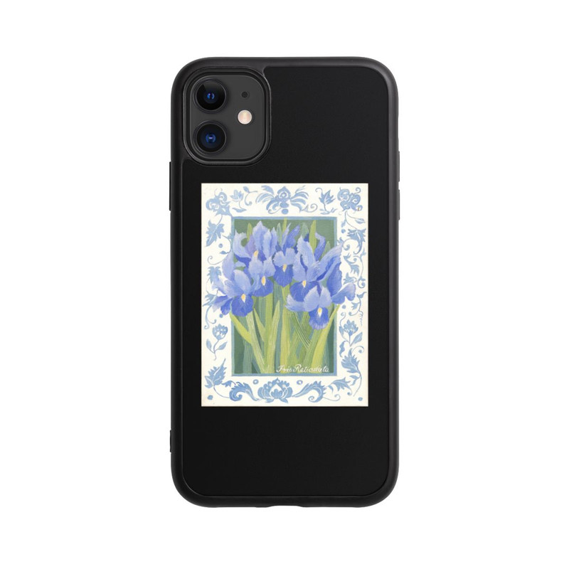 iPhone 11 Base Case Blue Iris, by Jennifer Abbott