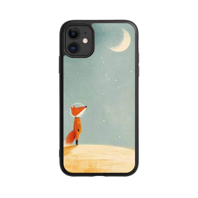iPhone 11 Base Case Fuchs im Mondlicht