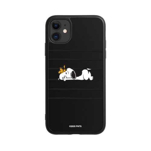 Apple iPhone 11 Base Case Snoopy Woodstock Streifen Peanuts Transparent