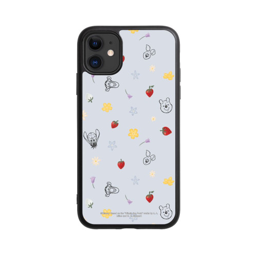 Apple iPhone 11 Base Case Winnie Puuh und Freunde Erdbeer Muster Blau