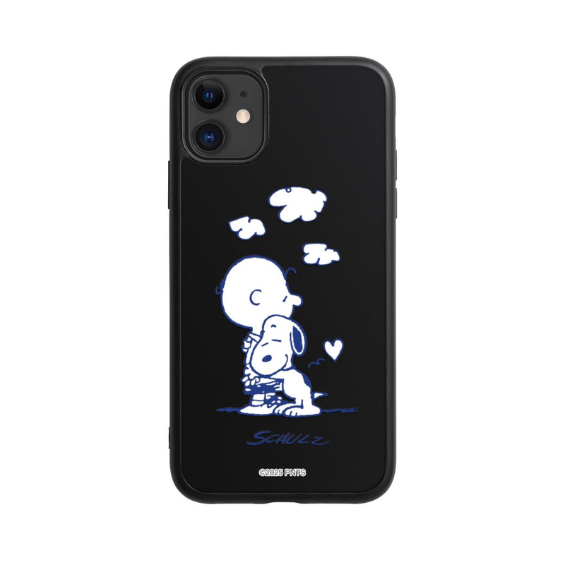 iPhone 11 Base Case Peanuts Charlie Brown Snoopy Hug Transparent