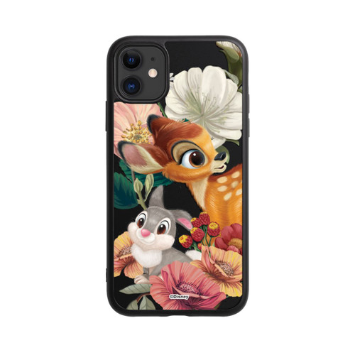Apple iPhone 11 Base Case Bambi und Klopfer Blumen Transparent