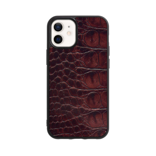 Apple iPhone 12 mini Base Case Kroco Dunkelbraun