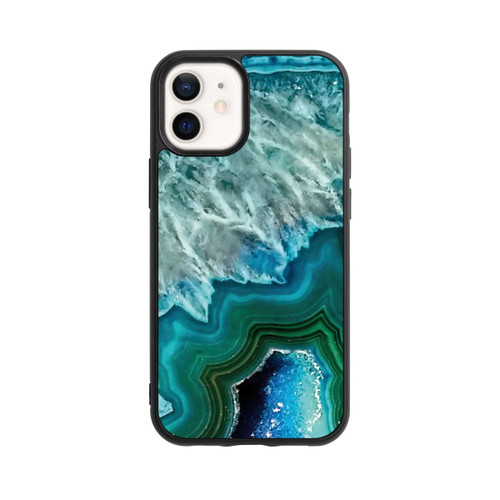 Apple iPhone 12 mini Base Case Kristall Achat Grün
