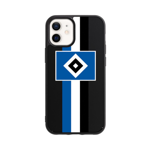 Apple iPhone 12 mini Base Case HSV Streifen - Blau-Weiß-Schwarz - ohne Hintergrund
