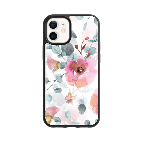 Apple iPhone 12 mini Base Case Aquarell Blumentapete