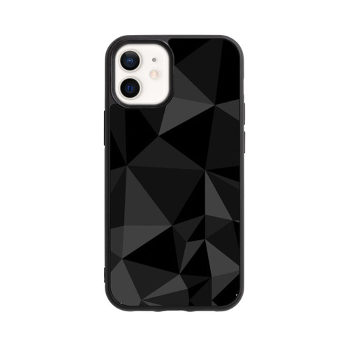 Apple iPhone 12 mini Base Case Polygonmuster schwarz