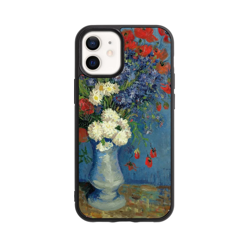 iPhone 12 mini Base Case Stillleben Vase mit Kornblumen und Mohnblumen von Vincent Van Gogh