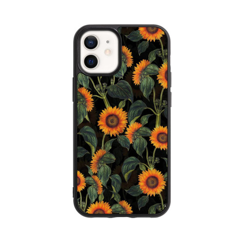 Apple iPhone 12 mini Base Case Sonnenblume schwarz