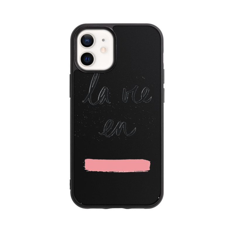iPhone 12 mini Base Case La vie en Rosa Transparent