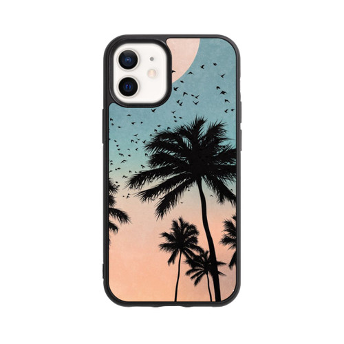 Apple iPhone 12 mini Base Case Sonnenaufgang Palmen