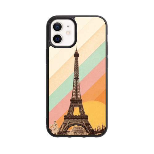 Apple iPhone 12 mini Base Case Eiffelturm Regenbogen