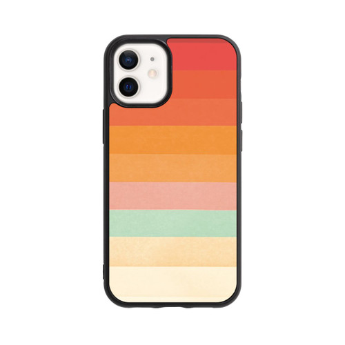 Apple iPhone 12 mini Base Case Regenbogen Chevrons II