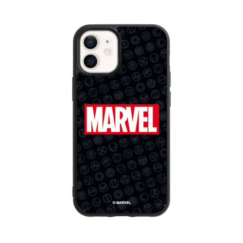 Apple iPhone 12 mini Base Case Marvel Logo Black Red 