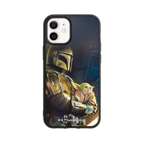Apple iPhone 12 mini Base Case Mandalorianer und Grogu im Schiff