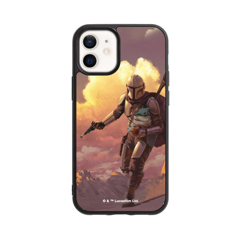 iPhone 12 mini Base Case Der Mandalorianer und Grogu Sonnenguntergang Wolken