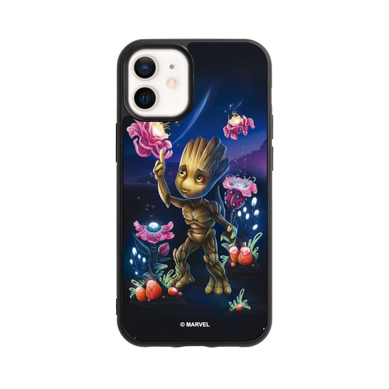 iPhone 12 mini Base Case Baby Groot Blumen
