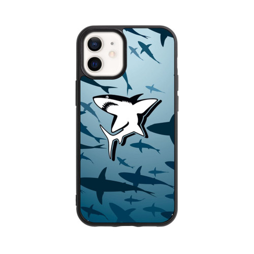 Apple iPhone 12 mini Base Case Haie Muster Blau