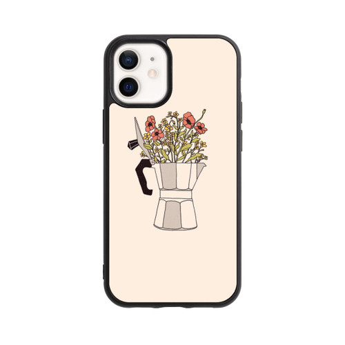 Apple iPhone 12 mini Base Case Moka Blumen