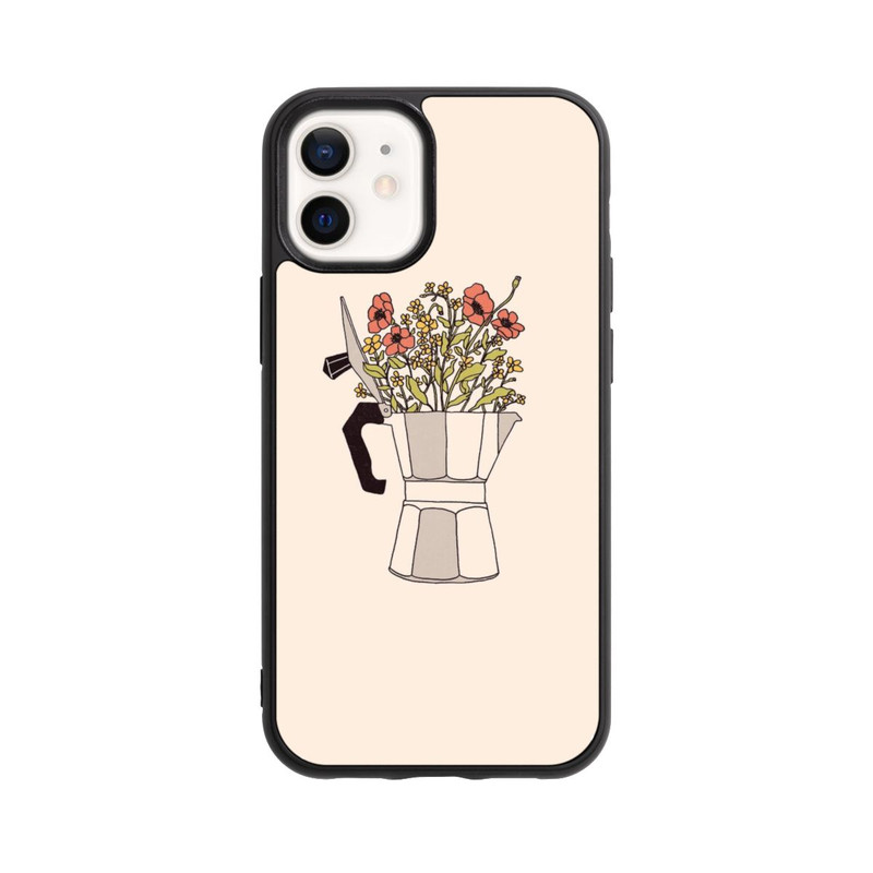 iPhone 12 mini Base Case Moka Blumen